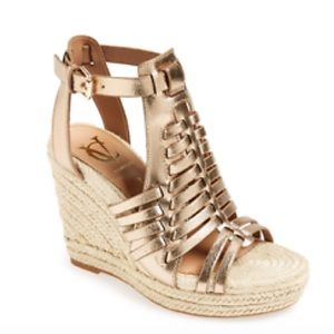 Vince Camuto Gold Metallic Wedges